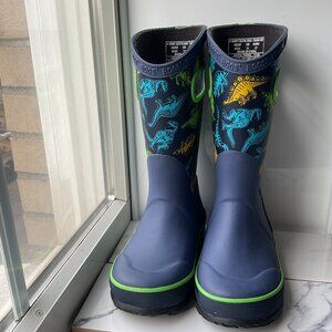 BOGS Waterproof Rain Boots (Super Dino) Kids Size 11